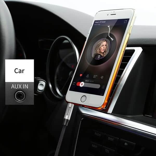 Baseus 3ft /1M 3.5mm Aux Auxiliary Cable Male to Male Audio Stereo Cord Baseus 3ft /1M 3.5mm Aux Auxiliary Cable Male to Male Audio Stereo Cord